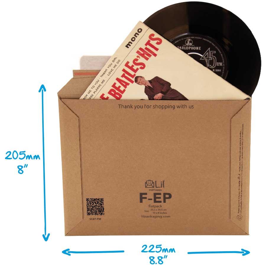 7" Vinyl Record Postal Packaging for EP Records — Lil Packaging USA